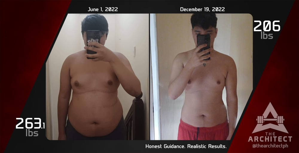 17 Year Old Drops 57.1 Lbs Loses Huge Tummy And Flattens “Man-boobs” in 6  Months Without Working Out! - The Architect PH